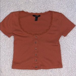 forever 21 cropped shirt